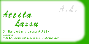 attila lassu business card